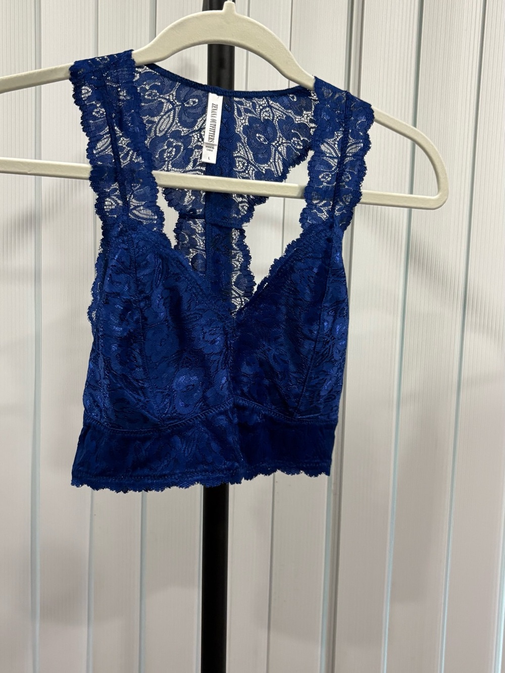 Zenana Lace Bralette/brami Top - Deep Blue